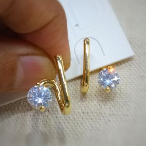 Plain Non Polished Brass Fancy Earrings Manufacturing Modern