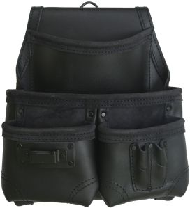 RIGGER BAG IN TOP GRAIN LEATHER BLACK COLOUR