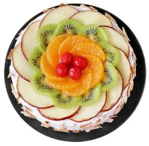 Fresh Fruit Almond Cake