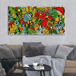 Floral Madhubani Art Canvas Wall Painting