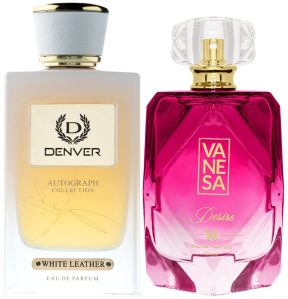 White Leather Desire Perfume Vanesa Combo