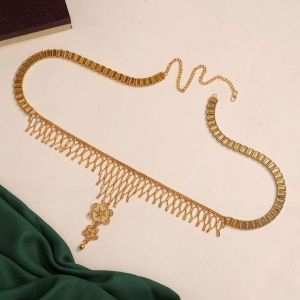 Gold Plated Kamarband Waist Belt For Women//girls (KMBND485GLD)