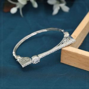 Silver Color American Diamond Bracelet (ADB338SLV)