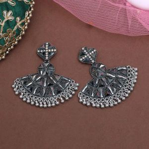 Silver Color Oxidised Earrings (GSE3040SLV)