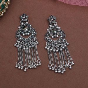 Silver Color Oxidised Earrings (GSE3069SLV)