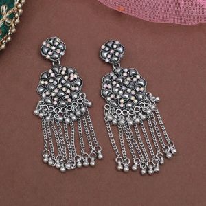 Silver Color Oxidised Earrings (GSE3071SLV)