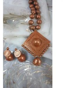 Tani's Choice Earthern Elegance Terracotta Necklace Set