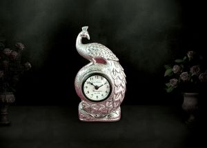 Antique Polish Peacock Clock