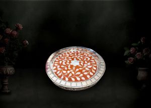 Silver Orange Serving Plate