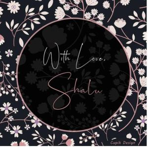 Black Floral Gift Stickers