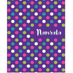 Blue Polka Hardbound Notebook