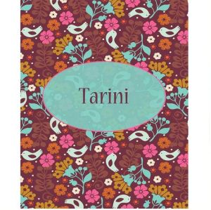 Brown Floral Hardbound Notebook