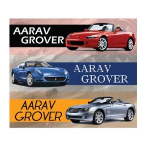 Cars Waterproof Stickers - Rectangular