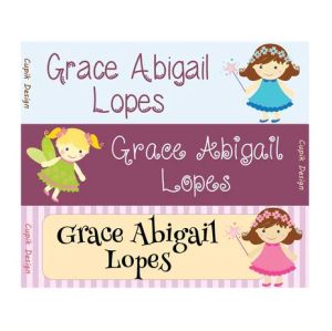 Fairies Waterproof Stickers - Rectangular