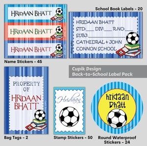 Football - Back To School Label Pack