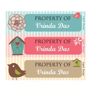 Lil Birdie Waterproof Stickers - Rectangular