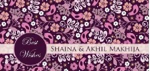 Purple Floral Gift Envelopes