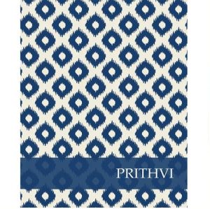 Royal Blue Ikat Hardbound Notebook