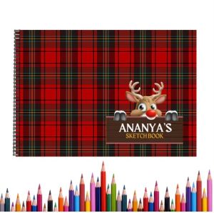 X'mas Plaid Sketch Book