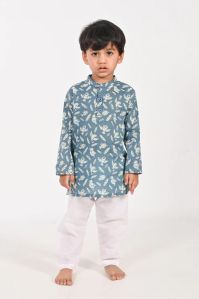Chidiya Udd- Unisex Blue Kurta | Cotton Shirts for Boys And Girls