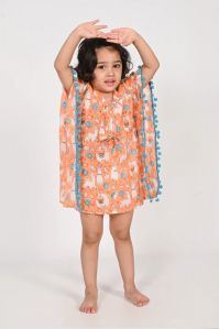 Cotton Kaftan Dress for Girls