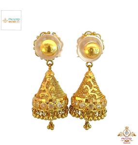 22 Kt Ladies Gold Earring Er005