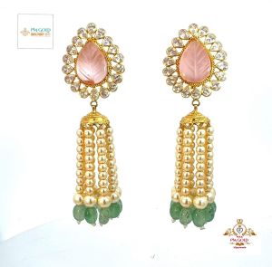 22 Kt Ladies Gold Earring Er008