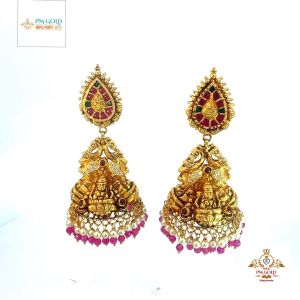 22 Kt Ladies Gold Earring Er010