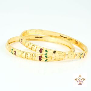 Ladies Gold Bangle Set Bn004