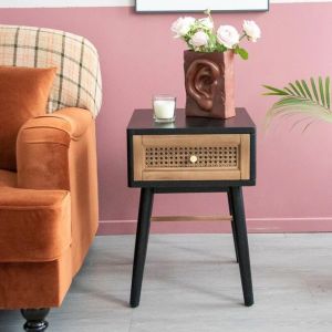 Boyce Cane Bedside Table