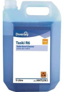 Diversey Taski R6 Toilet Bowl Cleaner, Color : Blue, Form : Liquid