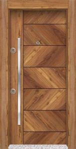 Matt Finish Wood Plain Veneer Flush Door, Position : Interior