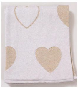 Cotton Lurex Valentine Throws