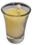 Scented Soy Wax Glass Candle, Speciality : Smokeless, Smooth Texture, Stylish Design, Technics : Handmade