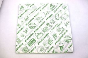 Printed Food Grade Ink Coated One Side Veg Green