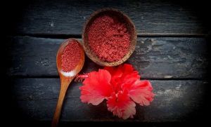 Blended Hibiscus Flower Powder, Color : RED