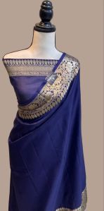 Banarsi Semi Warm Soft  Kat Ban Sarees