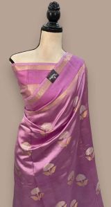 Semi Katan Banarasi Saree