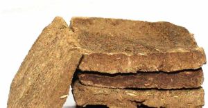 6 Inch Square Cow Dung Cake, Color : Brown