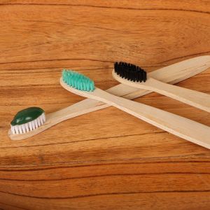 Premium Bamboo Toothbrush, Color : Cream, Age Group : Adults, Weight : 50gms