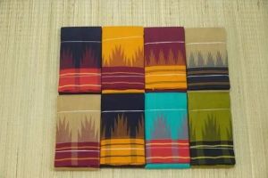 Plain Pure Cotton Saree, Color : Multicolor Casual Wear, Festival Wear