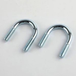 Polished Stainless Steel U Bolts, Color : Gray, Length : 15 Mm