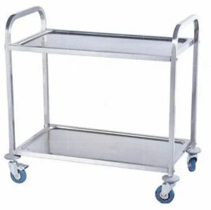 Polished StainlessSteel Surgical Medical Instrument Trolley