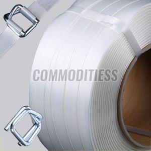 Polyester Composite Strap, Color : White For Packaging Industry Use