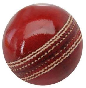 Plain Cricket Leather Ball, Color : Dark Red Standard