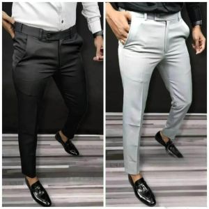 Cotton Plain Formal Pant, Color : Black, Creamy, Gender : Male