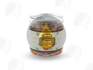 Netaji Soft Raw 200gm Premium Almond Nuts, Color : Brown