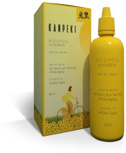 Kanpeki SPF 30 Sunscreen Lotion, Color : White, Gender : Unisex