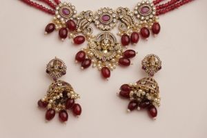 Art No. 700 Choker Kundan Necklace Set