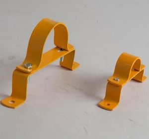 Color Coated Mild Steel Gas Pipe Line Clamp, Color : Yellow